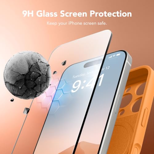Image of Magnetic for iPhone 16 Pro Case Silicone Cantaloupe