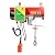 3 in 1 Portable Electric Hoist Winch,440lbs Power Electric Hoists Winch with Wireless Remote Control,Wire Control for Garage, Warehouse, Factory Lifting Towing 110v (3-in-1 440lbs)