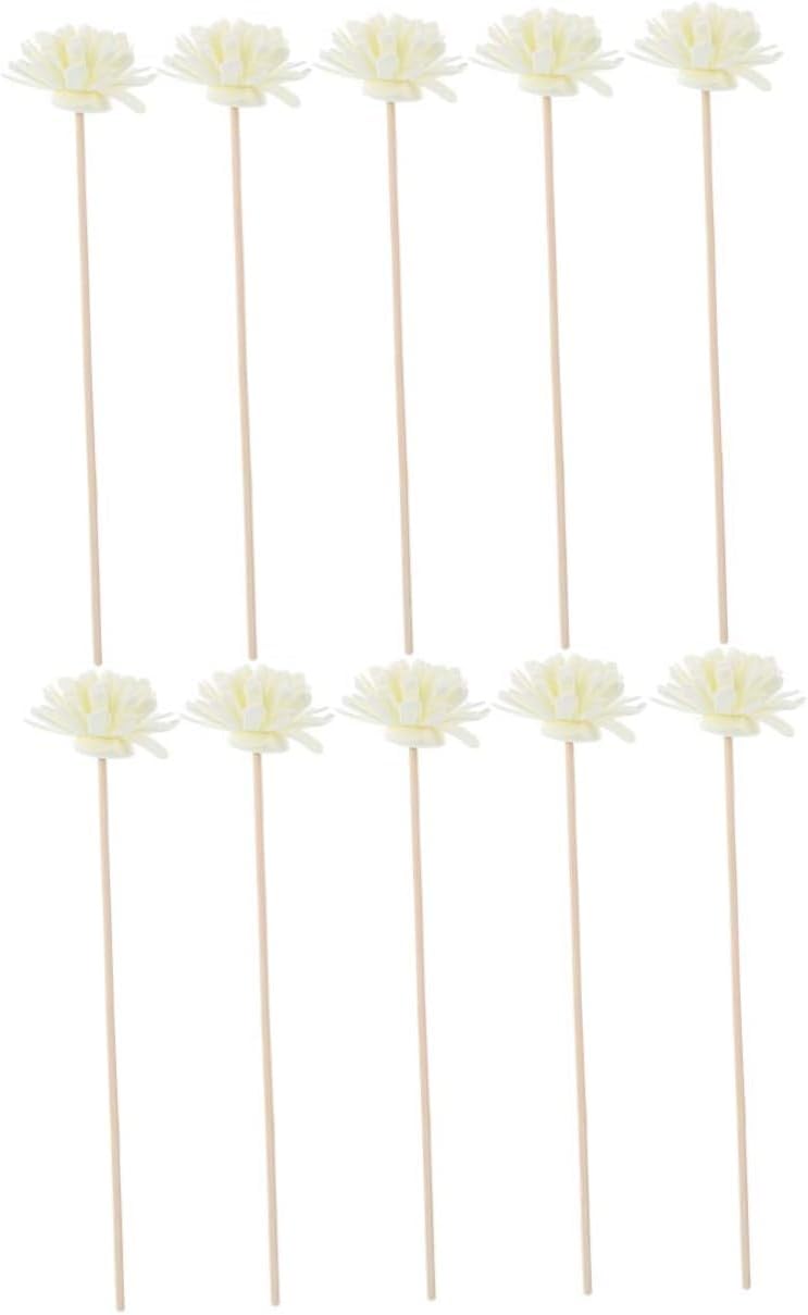 Garneck Reed Diffuser Sticks 10pcs Rattan Reed Fragrance Diffuser Sticks Essential Oil Reed Diffuser Sticks Aroma Volatile Refill Sticks for Home Office Car