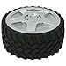Wrenchware Knobby Tread Rubberized Tire Candy Dish, Popcorn and Ice Cream Bowl for Motor Enthusiasts, Office, Man Cave, Workshop, Home and Outdoor Use