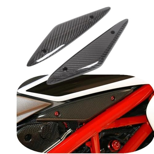 Carénage latéral de moto en carbone brillant pour Hyperstrada 821