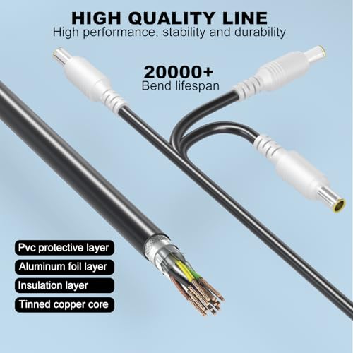 90W 24V Ladegerät für Jackery Tragbares Kraftwerk Explorer 160 240 300 500 550 E300 E500 E550 Solargenerator 167Wh 240Wh 293Wh 518Wh Batterie Stromversorgungskabel