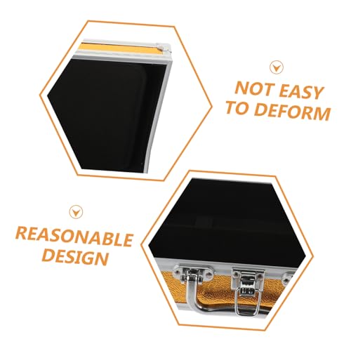 Gatuida Briefcase for Men Aluminum Alloy Case Portable Storage Container Lock Tool Box Organizer3