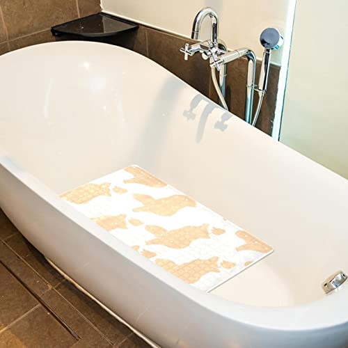 Tapis de douche antidérapant baignoire avec ventouses renard