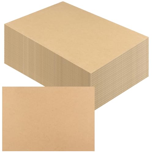 CHUENKUK 40 placas de madera A4 de 300 x 210 x 2 mm para manualidades, para tallar, pintar