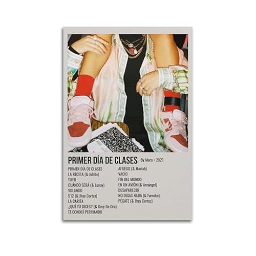 klouds Mora Music Album Primer Día De Clases Póster decorativo Lienzo Cuadro Arte Dormitorio Salón Decoración Moderno Póster Estético 20x30 cm Estilo Sin Marco | Ya disponible en tu tienda friki favorita! En mundofriki.es!