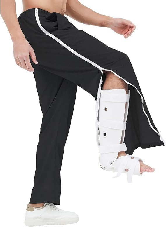 Pantalon de basketball pour hommes XXL avec fermetures éclair latérales
