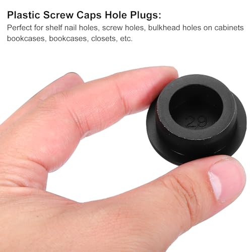 Image of MECCANIXITY 3pcs T-Shaped Silicone Plugs 29mm 1-1 /8 Inch Dia Snap in Plug Hole Seal Cover Round Rubber Stopper for Kitchen Rubber Bulkheads Waterproof Sealing Plugs Black
