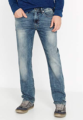 Image of Buffalo David Bitton Men's Six Slim Straight Leg Jean in Kiuri