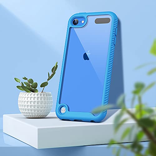 Ulak Case Compatible With Ipod Touch 7Th/6Th/5Th Generation With 2Pcs Hd Screen Protector, Shockproof Tpu Bumper 2 In 1 Rugged Back Cover For Ipod Touch 7 6 5, Clear #TOP7