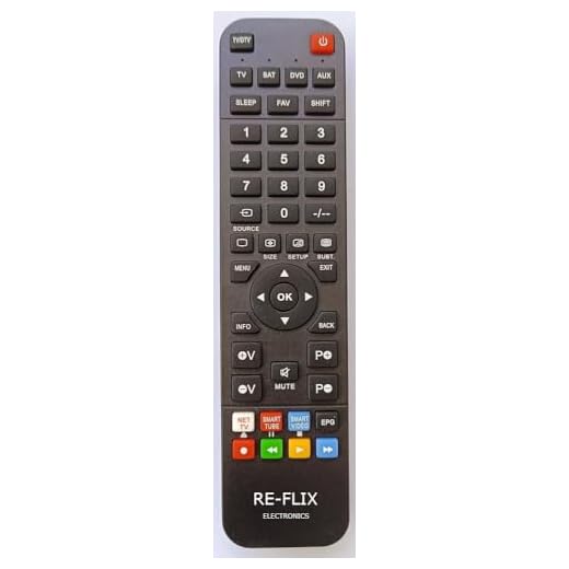 Re-Flix Superior Light - Telecomando 4 in 1, adatto per Media P. EGOIGGO S95X-PRO