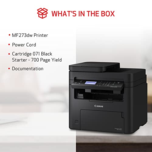 Canon imageCLASS MF273dw - Monochrome Wireless Laser Printer, Multifunction With Scanner, Copier, Auto Document Feeder, With 1 Year Limited Warranty, 30 PPM, Black - image 4