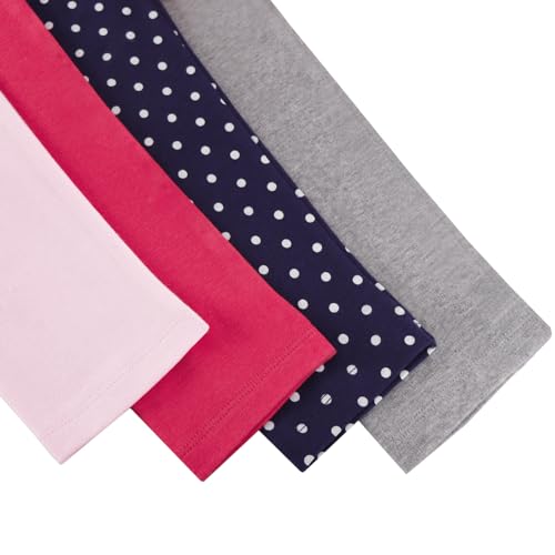 GLASH Kids Baby and Toddler Girls Pants, 4 Pack 2T-6Y Cotton Leggings for Girls3