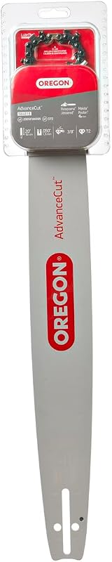 Oregon 20" Bar & Chainsaw Chain Combo, 3/8", .050" Gauge, 72 Drive Links | AdvanceCut, Low-Kickback, Replacement Saw Chain & Guide Bar, Fits Most Standard Models