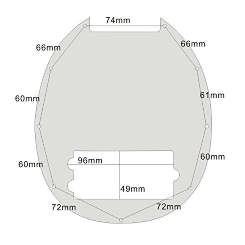 IKN 1 Piece 3 Ply Pickguard blanc pour MM 4 String Bass Guitar - Les Beatles, Paul McCartney, John Lennon, RIngo Starr, George Harrison IKN 1 Piece 3 Ply Pickguard blanc pour MM 4 String Bass Guitar – Image 7