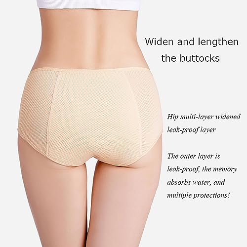 REUset Damen-Inkontinenz-Unterhosen, 3 Stück, urinsicher, waschbar, atmungsaktiv, wasserdicht, waschbare Damen-Inkontinenz-Unterhosen, Größe A, L