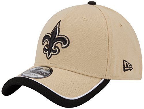 NFL New Orleans Saints 39Thiry Flex Fit Cap, Reverse Team Color, Medium/Large