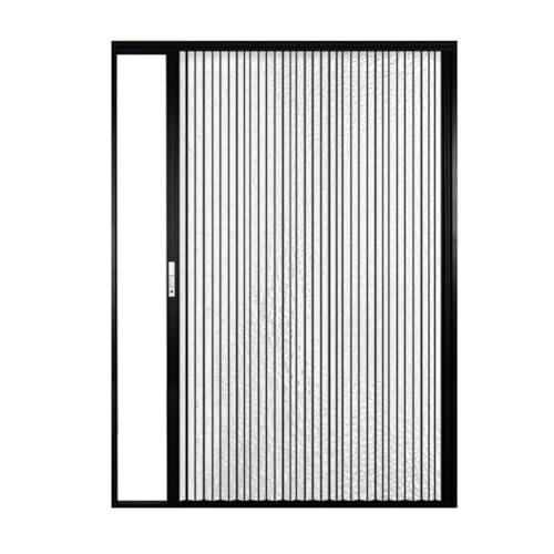 pujindu Puerta Acordeón Interior De Uso Rudo, Puerta Plegable Retráctil con Marco De Aluminio Y Panel Acrílico para Cocina(80x100cm(31x40in))