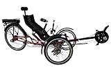 Electric Recumbent Tricycle for Sale, Electric Tadpole Trike Recumbent with Aluminum Mirrors