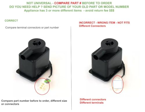 Bomba compatible con Kenmore Whirlpool WPW10489122 miniatura 3