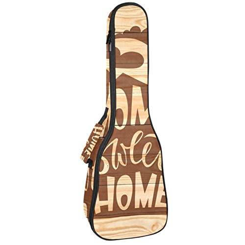 Housse pour ukulélé Home Sweet Home rétro avec rembourrage en éponge de 10 mm d’épaisseur 53,3 cm avec sangles réglables… - Les Beatles, Paul McCartney, John Lennon, RIngo Starr, George Harrison Housse pour ukulélé Home Sweet Home rétro avec rembourrage en éponge de 10 mm d'épaisseur 53,3 cm avec sangles réglables…