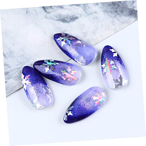 KALLORY 9 Caixas De Decorações De Unhas Para Nail Art Lantejoulas Adesivos De Glitter Adesivos De Co
