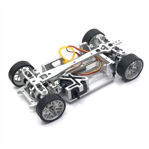 GFEJVDBI Metal Enhanced Modified Chassis Compatible with RC Car Compatible with 1/28 Scale Racing...