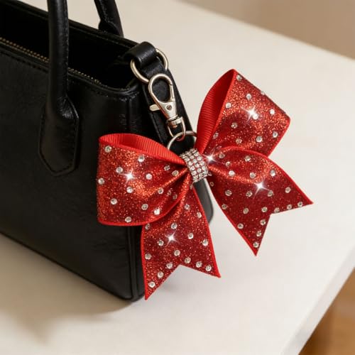 Porte-clés nœud strass pour sac à dos déco tendance charm