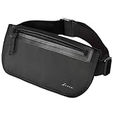 【海外添乗員 監修】LIXIA セキュリティポーチ 海外旅行 スキミング防止 止水ファスナー YKK (ブラック×ブラック)