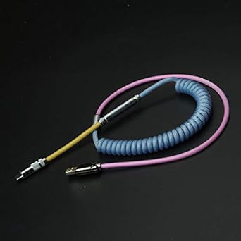 Amazon Co Jp カスタムコイルタイプcusbケーブル メカニカルキーボードxlrコネクター スパイラルパラコード80cm 中間バージョン用 パソコン 周辺機器