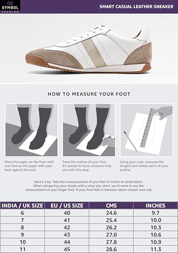 Image of Symbol Premium Mens Smart Casual Leather Sneakers