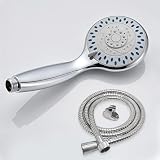 iBELL 3-Function Hand Shower for Bath | Water-Saving Rain Shower Head | Anti-Clog Nozzle| Chrome Finish with Silica Gel Outlet | Includes 150 cm Stainless Steel Hose | Bathroom Accessories IBL 90-AB