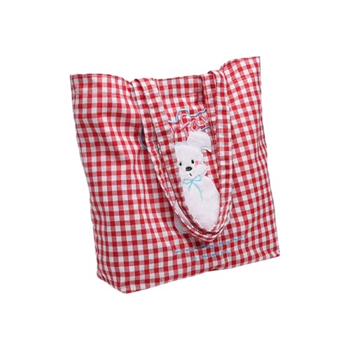 Elegant Dog Pattern Underarm Bag Fashionable Shoulder Bag Aesthetic Canvas Handbag With Spacious Interior For Women Spacious3