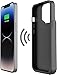 Alpatronix iPhone 13/13 Pro/14/14 Pro Battery Case, Portable Protective Charging Case and Built in Rechargeable Battery Pack for Extended Charging - Black