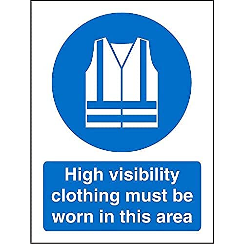Seco High Visibility Clothing Must Be Worn in This Area Sign, 200mm x ...