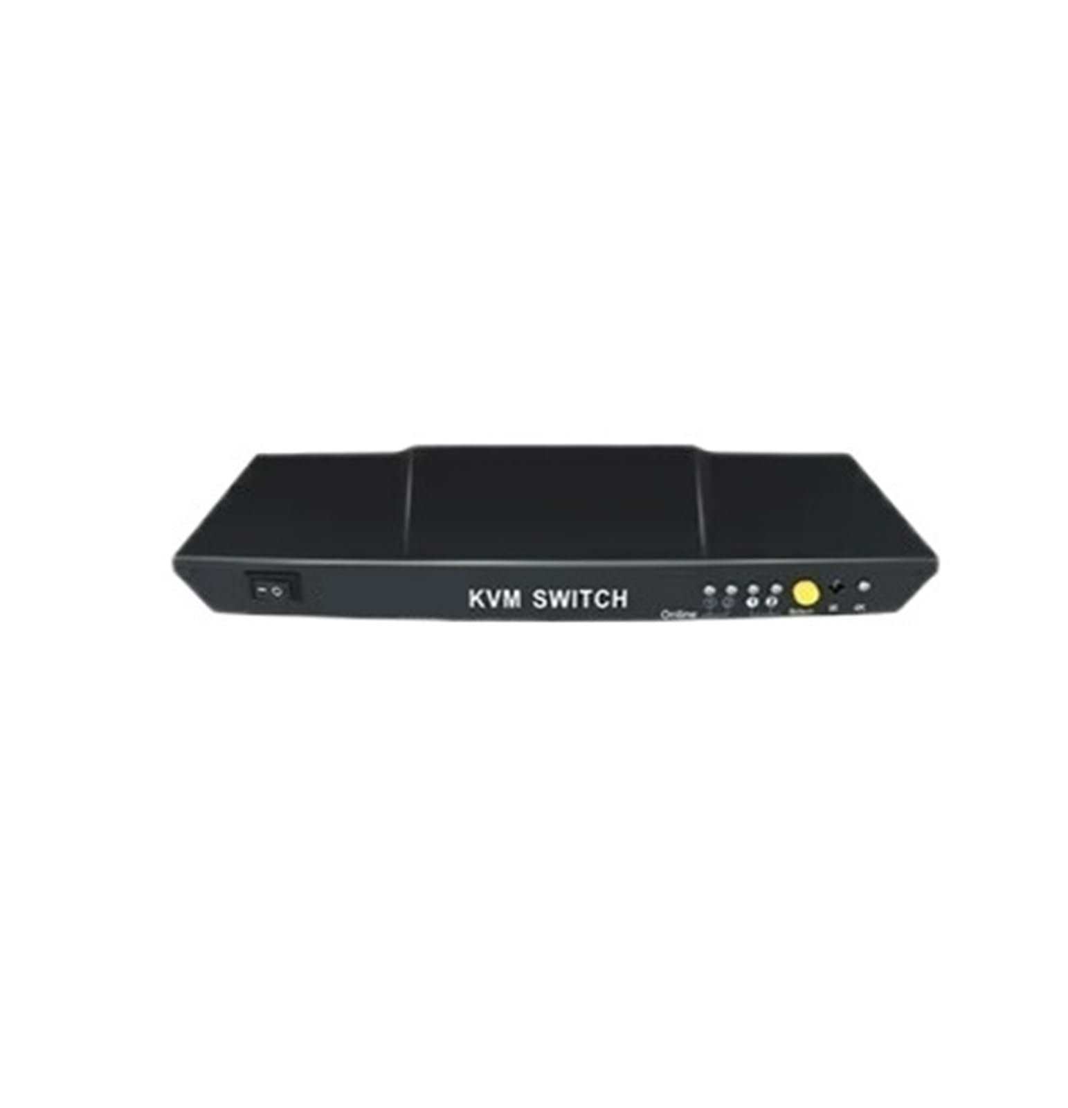 Conmutador KVM USB 2.0 automático con Control Remoto, 4K30Hz, 2x1, multipantalla, for Compartir 2 portátiles y 1 Monitor(Nero)