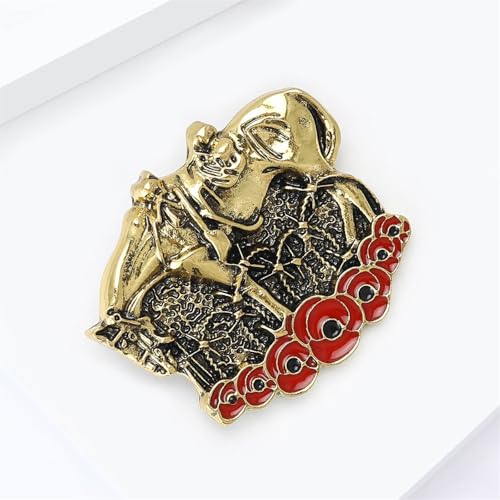 Image of Dreuyet Horse Brooch Pin Horse Racing Suit Lapel Pin for Women Men Rhinestone Antique Gold Horse Animal Brooch Clothing Outfits Accessory Jewelry