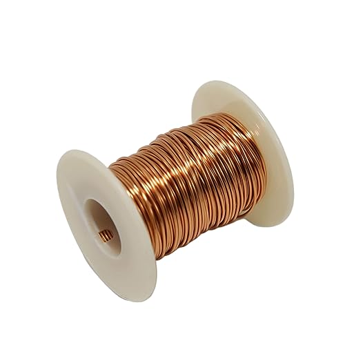 Alambre de Cobre, Para Joyeria, Alambre de Cobre Lacado Para Manualidades, Rollo de 1,0mm,50m