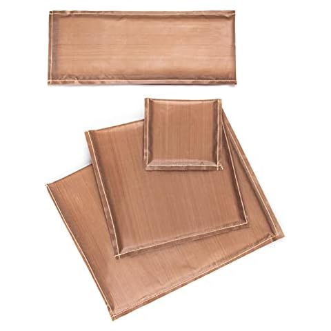 4pcs Heat Press Pillow, Teflon Heat Resistant Press Mat, Transfer Pillow Cushion Thermal Hot Pressing Tool,for Heat Press Digital Transfer and Vinyl Projects(Brown) Cover