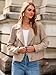 Glamaker Womens Faux Suede Jackets Long Sleeve Casual Cropped Zipper Biker Moto Jacket Fall Winter Outfits(Apricot,Large)