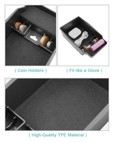 Image of CDEFG 5Pcs for 2026 Mazda CX5 Center Console Organizer for 2026 Mazda CX-5 (S /Select /Preferred /Premium /Premium Plus) Accessory Door Handle Pocket Trash Can Storage Box