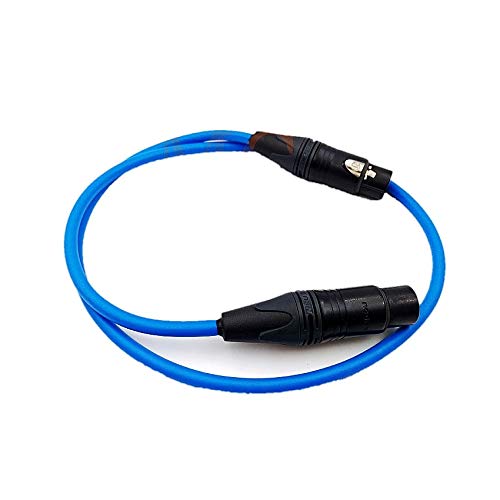 Uonecn XLR 3pin Female to XLR 3pin Female Microphone Cable Monitor Power Cable