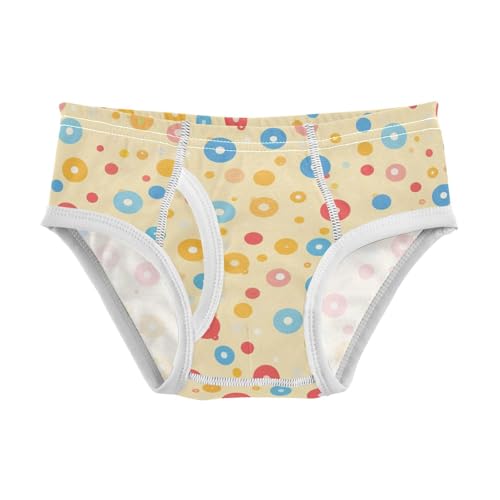 KLL Colorful Polka Dots Toddler Boys Comfort Underwear Breathable Children Panties