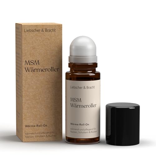 Liebscher & Bracht Original MSM Wärmeroller – 50ml Wärme Roll-On lockert Verspannungen in Nacken, Schultern & Rücken dank wohltuender Wärme – ideale Entspannung für unterwegs – Made in Germany