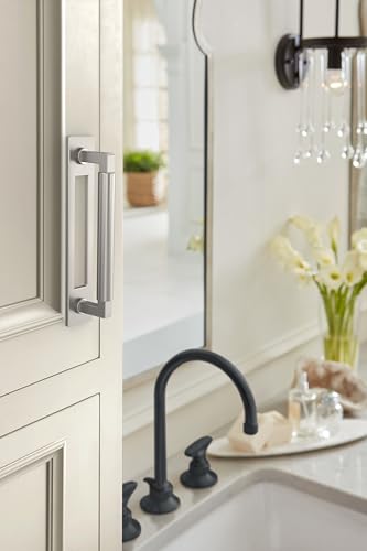 Image of Amerock Medora 5-1 /16 inch Satin Nickel Backplate
