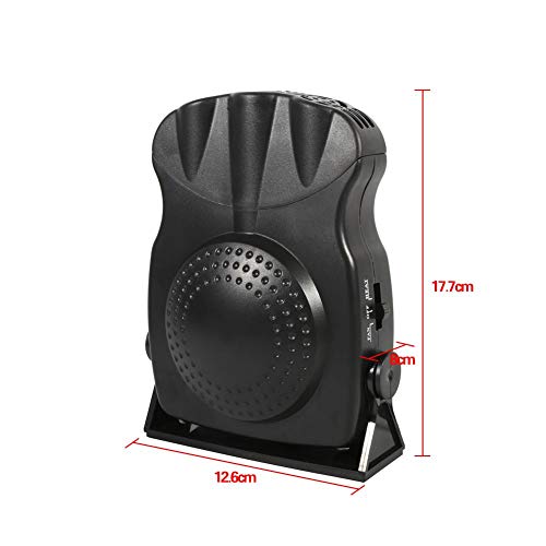Image of Heating Fan, Keenso Portable Automatic Heating Cooling Fan 12V Outlet 3 Outputs Demister System Defroster 150W with 180 Degree Rotating Stand