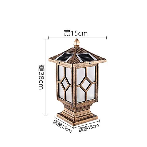 Lampadaire extérieur carré au design minimaliste pour pilier de portail