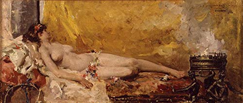 Peinture à l'huile Joaquin nu faite main par des peintres académiques