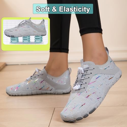 Image of Hike Barefoot Shoes Women Men Pro Water Footwear Wide Toe Box Non-Slip Unisex Athletic Outdoor Running Shoes