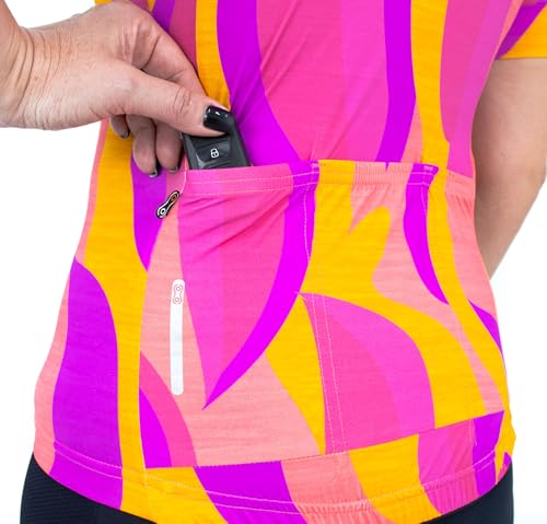Camisa de Ciclismo Feminina Márcio May Funny Sun Island
